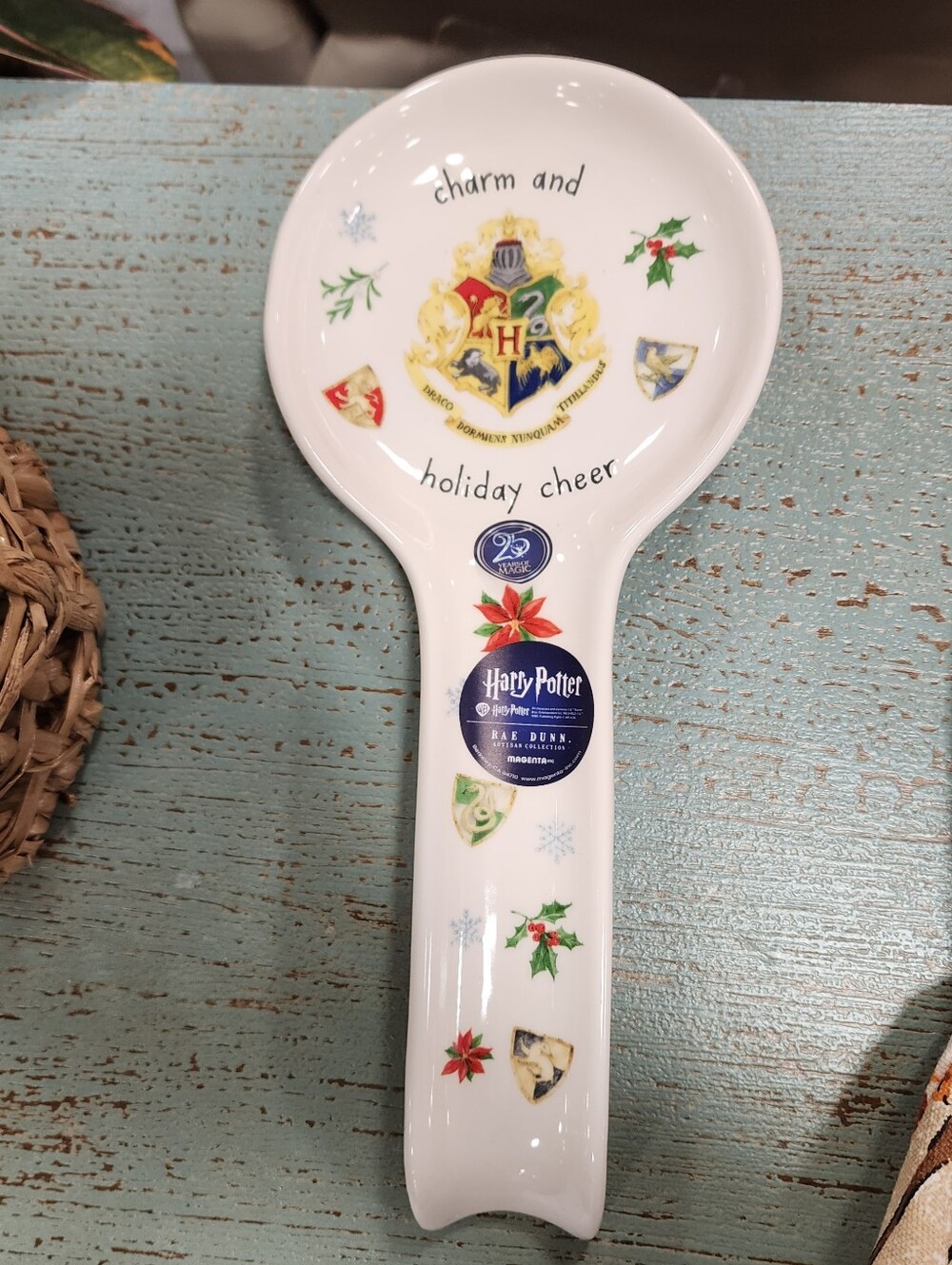 Rae Dunn White Harry Potter Holiday Spoon Rest